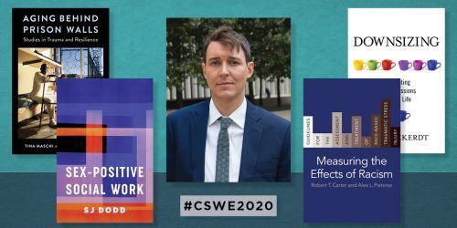 ColumbiaUP's tweet photo. Come visit our #CSWE2020 virtual exhibit. If I were to pick a theme tying these books together, it would be “social work with the overlooked,” says #SocialWork editor Stephen Wesley. Browse the introductions of our new titles today! https://t.co/3sf4u51CP8 https://t.co/t8xOu8Ogdf