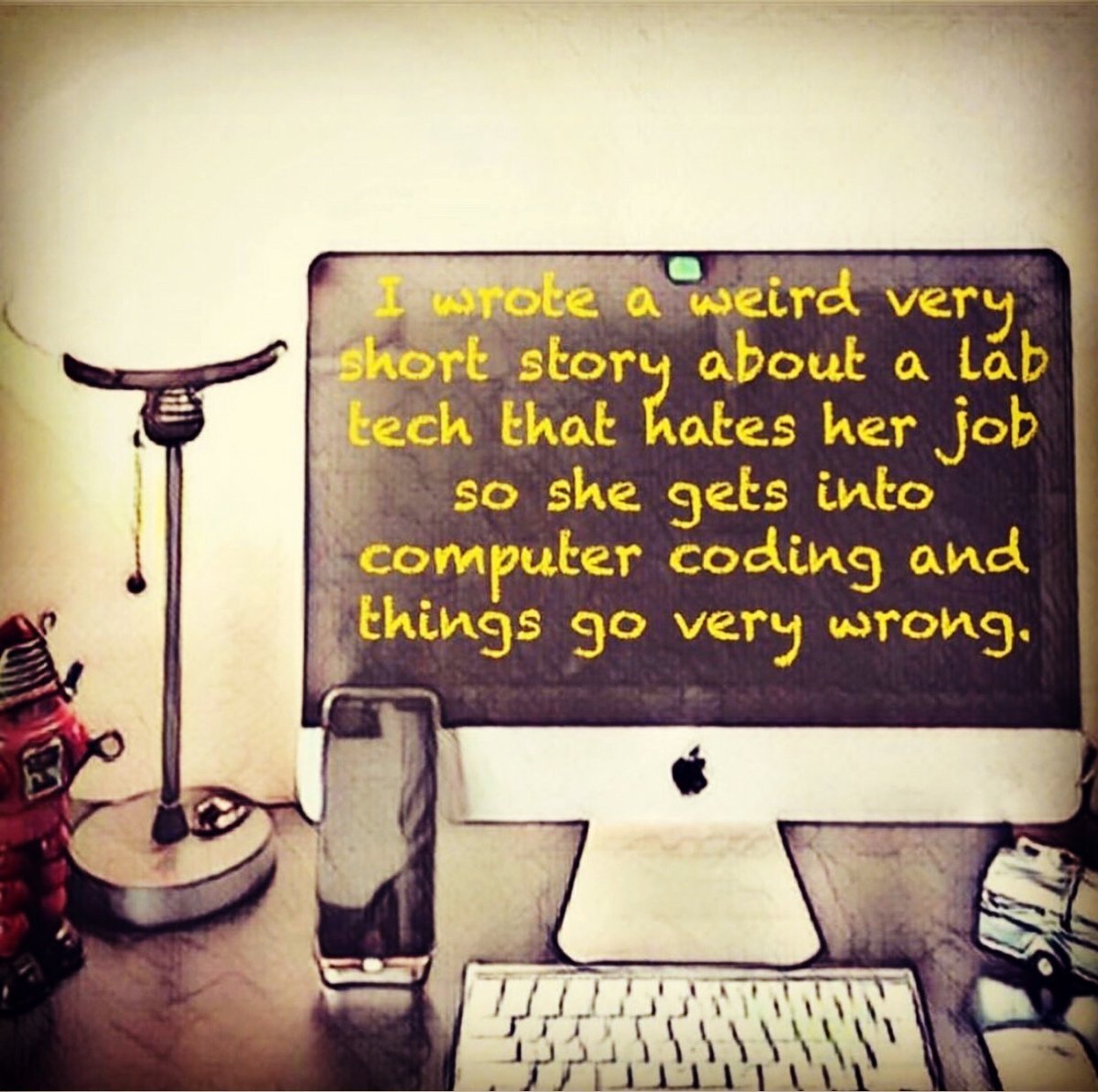 WhooshStory's tweet photo. “Whoosh - A Cautionary Tale about Job Change and the Tech Industry” #IAN1 #vvs #writers #flashfiction #jobsearch #jobs #tech #computers #coding #python #hacker #hackerculture on my blog https://t.co/KjqyFzvVBW https://t.co/D0TCdv1QQh