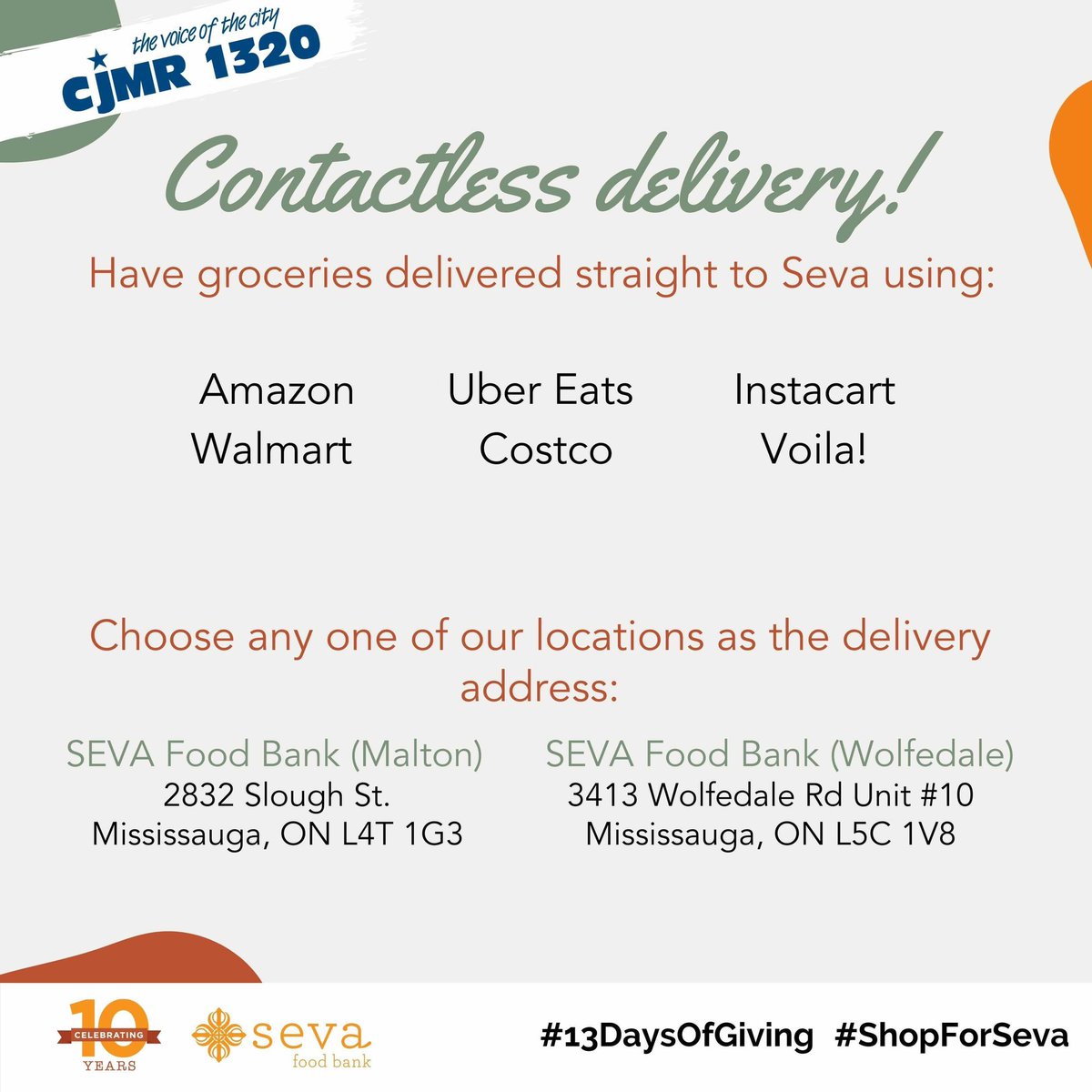 SevaFoodBank's tweet photo. Help us collect our 13 most needed items over the next 13 days!
On Day 3 of our CJMR 1320 Guru Nanak Gurpurab Food Drive, our most needed item is Sugar.
#13DaysOfGiving #ShopForSeva https://t.co/eDl3vqf8XU