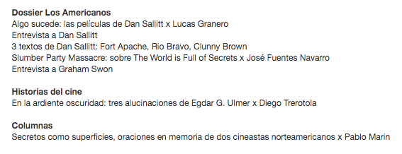 lvu_cine's tweet photo. ¡Pronto novedades para el resto de Sudamérica!

Y a continuación, el sumario, con textos de @aelitademarte @lllgranero @lautgc @sallitt @HoseFN @diegot_rror @AdrianMartin25 @PabloMWeber https://t.co/jJ1avHmsU5