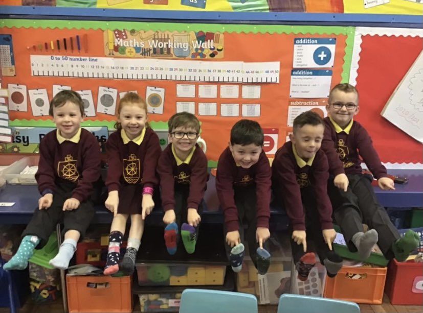 MillburnSchool's tweet photo. The pupils and staff at Millburn had some fun showcasing their individuality today by celebrating Odd Socks Day 2020! #OddSocksDay
@niabf #millburnequalssuccess https://t.co/dAcRoqjXAZ
