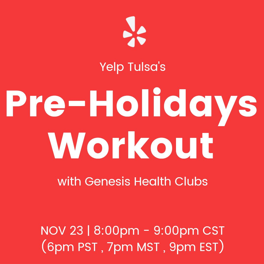 ONE WEEK FROM TODAY is #YelpTulsa's next virtual event... and we're doing #zumba ❤️🕺💃💪👟 Get more info and send in your RSVP here!!!⁠
yelp.com/events/tulsa-v…