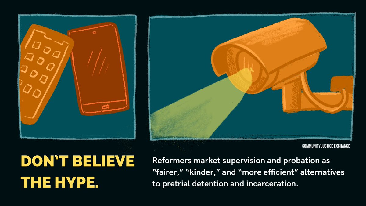 With new electeds in office, we can expect "reforms" to the punishment system. Don't be fooled. These reforms will likely re-package incarceration into supervision, surveillance, & social control. [THREAD 1/3]