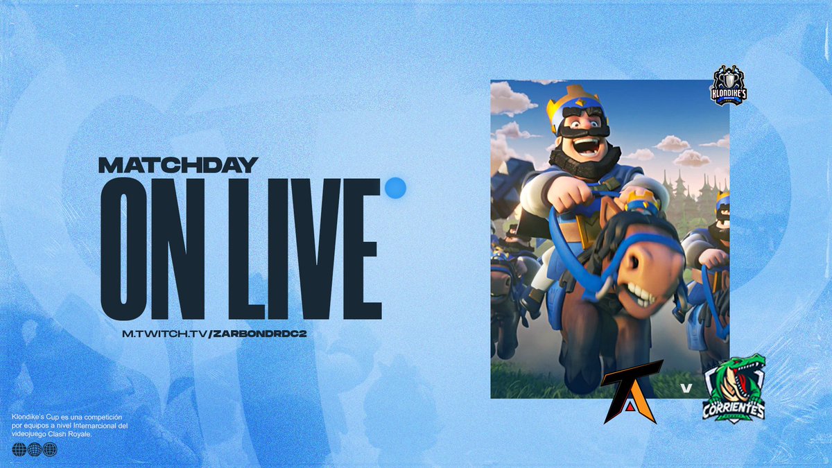 #CR I EN DIRECTO

¡Estamos en directo por el canal de @zarbond !

¡Vayan a verlo y dar apoyo!

twitch.tv/zarbondrdc2?sr…

#Klondikes_Cup