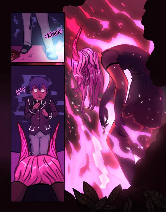 My webcomic is cute, fun, creepy, and overall just a wild ride. I co-create it with my friend @tenthousandbeez and you should definitely read it ?? 