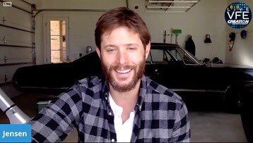 I017597's tweet photo. Q&amp;A with Jensen Ackles (Nov 15. , 2020) @JensenAckles #JensenAckles #Jensen #samwinchester #supernatural @CreationEnt #panel #QandA #fun https://t.co/Phl7mi9rs5