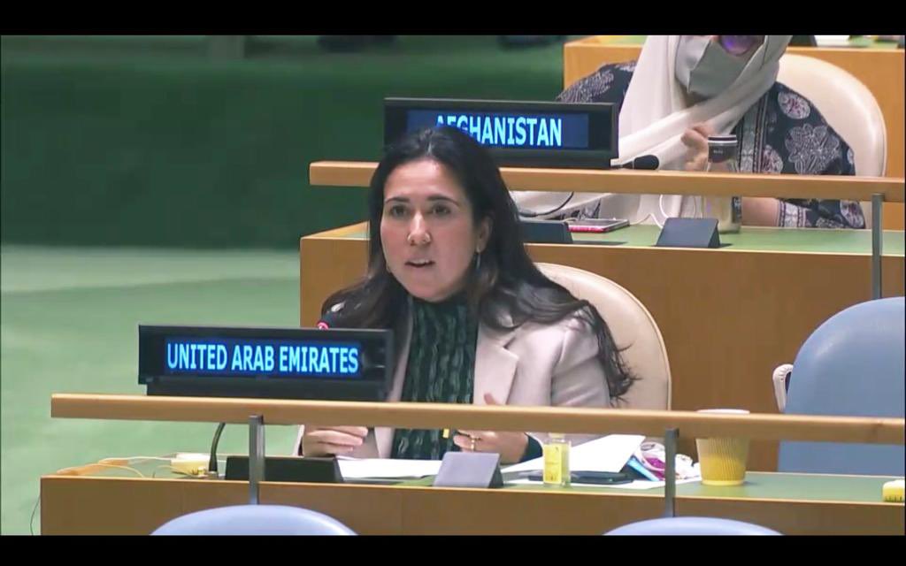 UAEMissionToUN's tweet image. Amb Nusseibeh at today’s debate on #SCReform: “The tools and the mechanisms that were set up for a bipolar world are no longer suited to maintain international peace and security in a world that is multipolar and increasingly fragmented.”