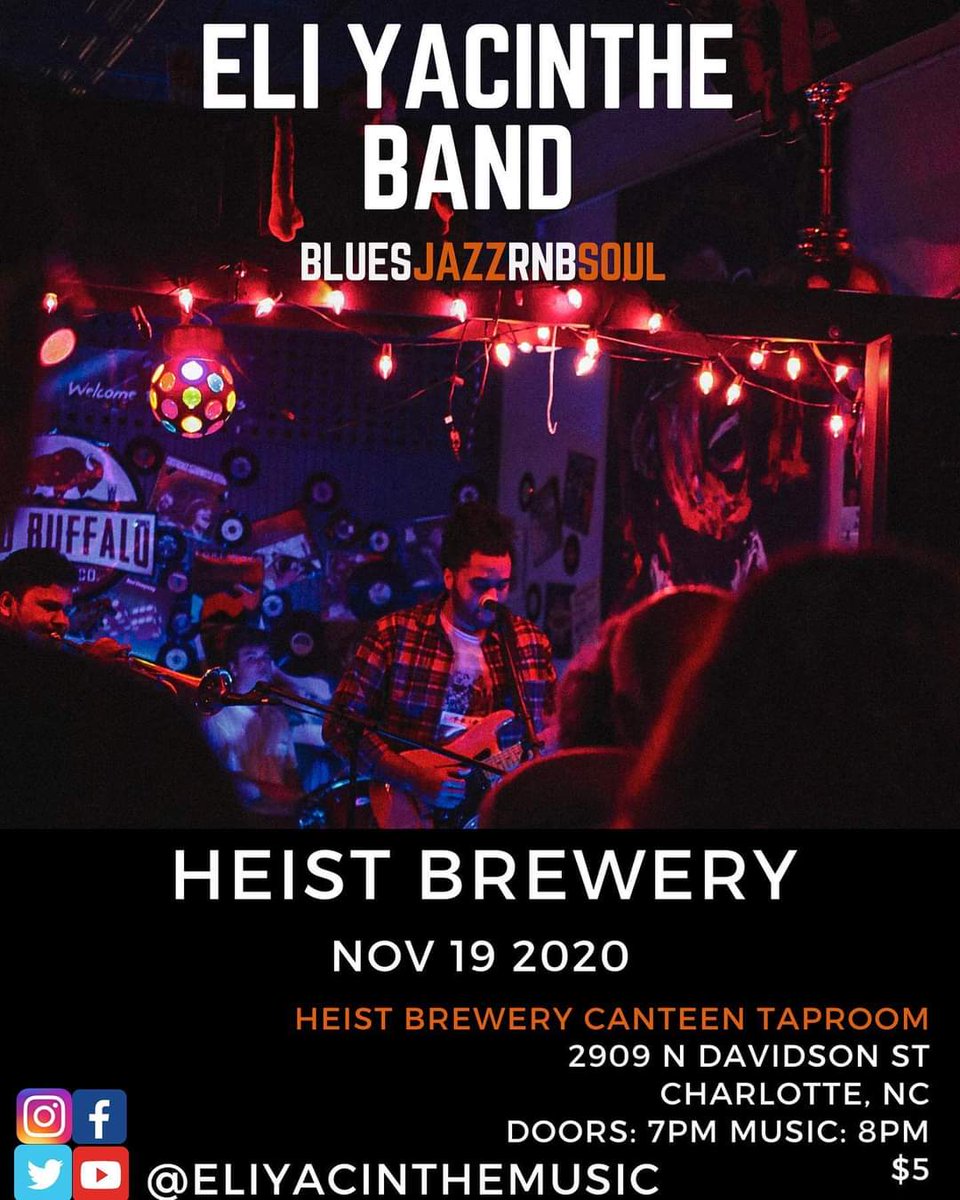 Thanks to <a href="/HeistBrewery/">HeistBrewery</a> for having us out this week! Looking forward to seeing everyone. 

#charlottemusic #nclocal #livemusic