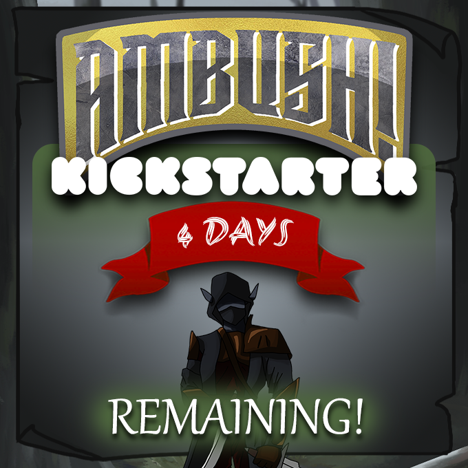 ambushcardgame's tweet photo. The Ambush! Kickstarter ends at 11:00 PST THIS FRIDAY! Make sure to reach out to your friends and family and tell them about Ambush!, or check out the link in our bio if you haven't already! 

#boardgames #cardgames #strategy #Kickstarter #fantasy #ambush #cardgames https://t.co/0PH7yauCt2