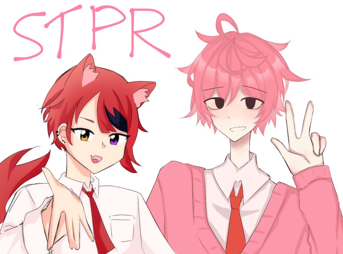 314_piekitty's tweet photo. STPR collab with my sister. We drew our favorite members (mine is @rinu_nico and hers is @satoniya_ ) #stpri https://t.co/uvQ5Y22ew6