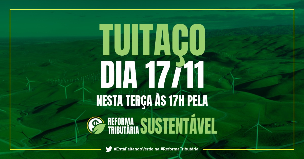 IDS_Brasil's tweet photo. Amanhã participe conosco do #tuitaço pela #ReformaTributáriaSustentável. Convidamos o setor privado para dialogar com os parlamentares da @AmbientalFrente sobre as #9propostas que inclui a #EconomiaVerde na pauta. Participe! #EstáFaltandoVerde https://t.co/8EBmO1wOjf