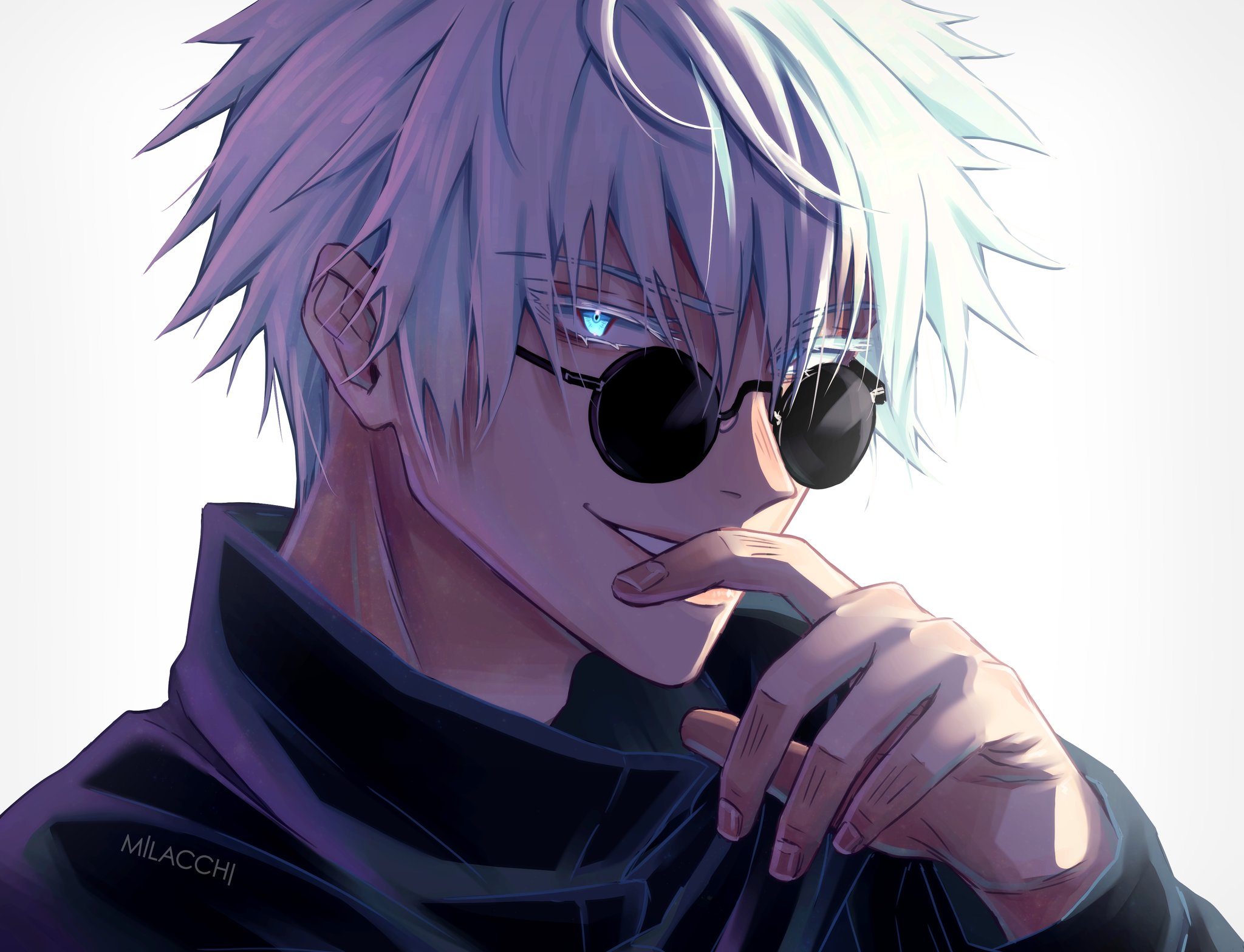 Milacchi on Twitter: "Gojo Satoru 🥺♥️👉🏻👈🏻 I really enjoy this series ~  #JujutsuKaisen #GojoSatoru #satorugojo #fanart #anime #manga  https://t.co/fKAeWsh80A" / Twitter