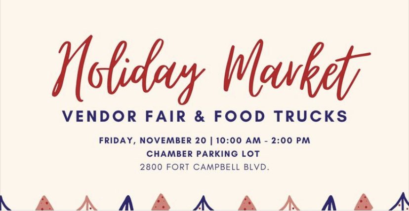 Come enjoy our holiday market at the Christian County Chamber of Commerce on Friday! We’ll have vendors &amp; food trucks.
