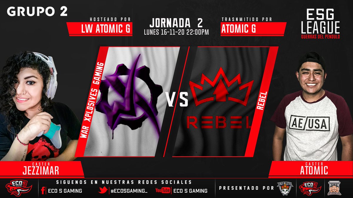 secondedition21's tweet photo. ACTUALIZACIÓN DE Matchs.
21:30 @PHIGAMINGMX Vs @DarkQualityTeam  
22:00 @war_Xplosives_G  vs @RebelGG_ 
Casters @TBRayquet  y @jezziimar 
Canal de transmisión 
https://t.co/Cug3Ii6F7M https://t.co/fwU38qHEE0