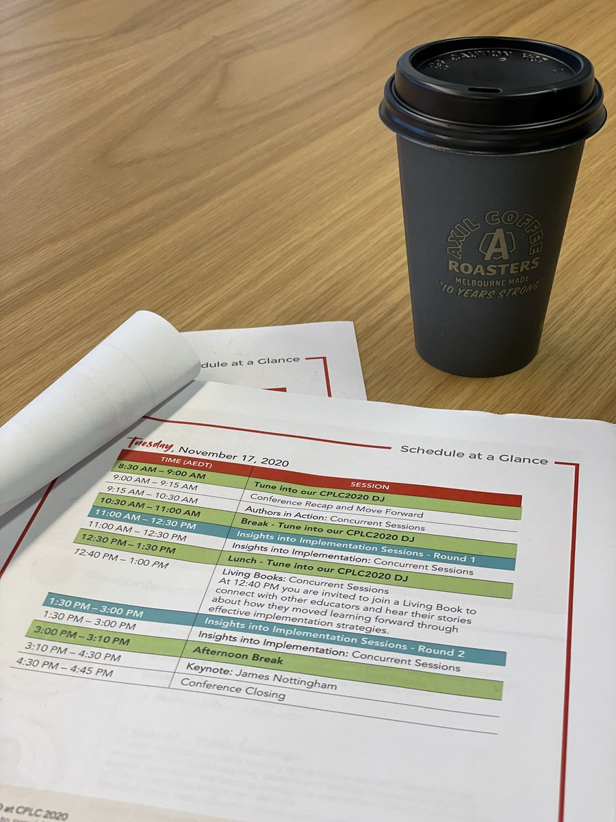 ChrisDevling's tweet image. Adequately caffeinated and ready for day 2 of hosting #CPLC2020 with @tiattov and the @CorwinAU crew 👌