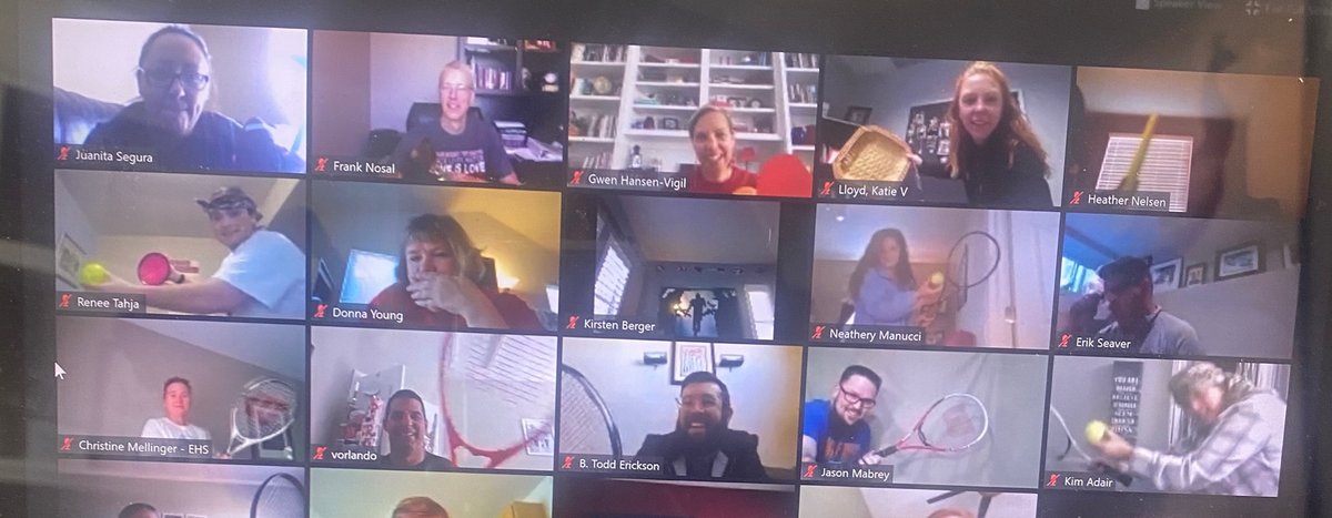 WeAreEaglecrest's tweet photo. ☕️ and colleagues on Friday started with a little Copycat Commotion 🙃 #distantbuttogether #wegotthis https://t.co/5D1qn82JYo