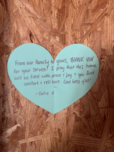 OpFINALLYHOME's tweet photo. Thank you to everyone who wrote #NotesOfLove for Marine Corps SSgt Shawn Friesen and family! Special thanks to @TilsonHomes in  @LeagueCityTX along with the  @houstonbuilders &amp; Jan Duncan for making this build possible. We’re so honored to be able to bless our heroes in this way! https://t.co/R4cefAbCcE