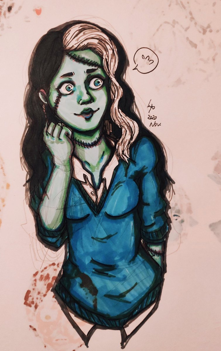 bu_leo's tweet photo. I'm enjoying drawing Vicky!
#monsterprom #monstercamp #fanart #fanart #fantasy #frankenstein #vickyblue #demon #zombie #frankensteinsmonster #pendrawings #penart #artinprogress #portraits #gamefanart #penart #pencilartwork #sketch #bust #girl #animate #comic #monsterpromfanart https://t.co/AU9MrxZeVG