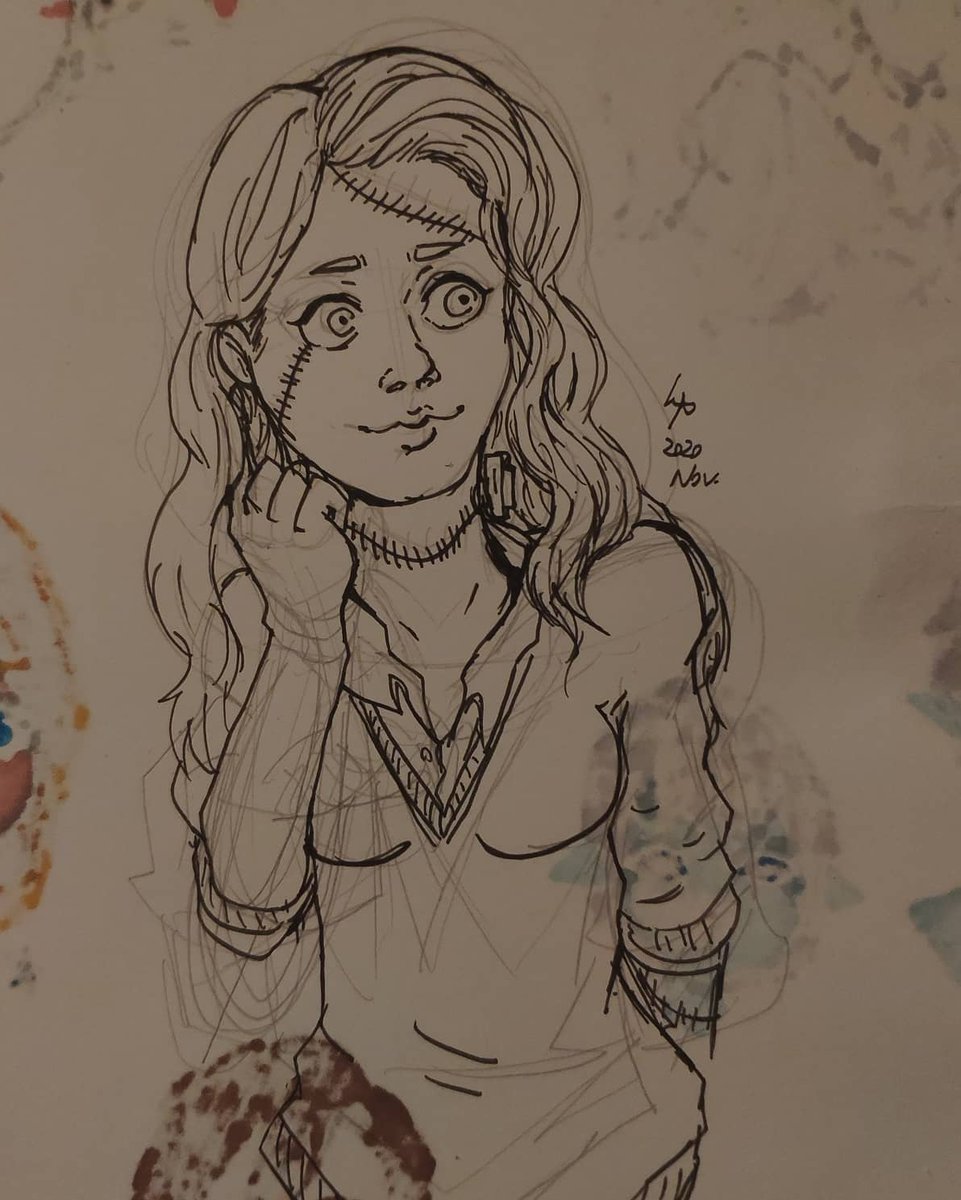bu_leo's tweet photo. I'm enjoying drawing Vicky!
#monsterprom #monstercamp #fanart #fanart #fantasy #frankenstein #vickyblue #demon #zombie #frankensteinsmonster #pendrawings #penart #artinprogress #portraits #gamefanart #penart #pencilartwork #sketch #bust #girl #animate #comic #monsterpromfanart https://t.co/AU9MrxZeVG