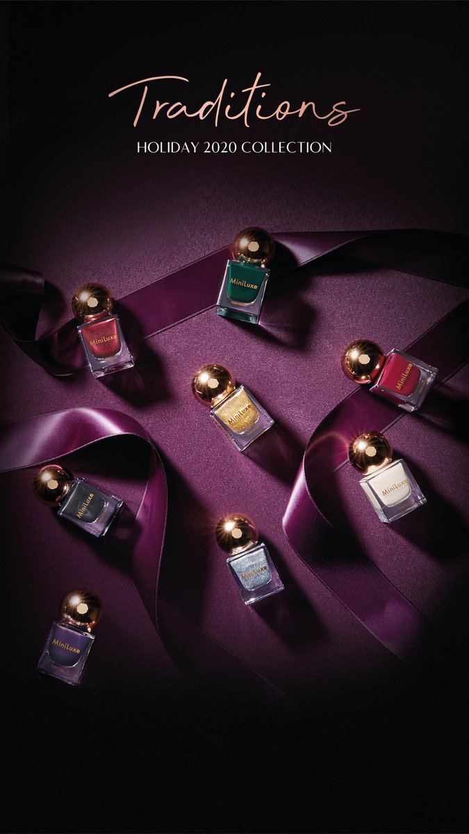 Introducing our Holiday 2020 Collection: ⁠Traditions. 

This collection includes eight jewel-toned colors that represent the best of the holiday season.  

Shop in-studio or online at miniluxe.com