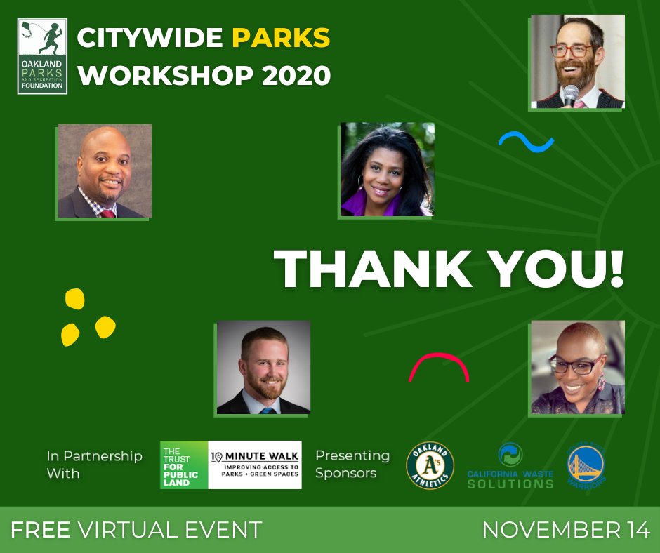 oaklandprf's tweet photo. Woke up exhausted and happy the morning after Saturday's Citywide Parks Workshop! Thank you to all of our speakers, panelists and attendees! A big thank you to all of our sponsors, especially @tpl_org, @Athletics, @CalWasteSol and @warriors! Full recap later this week! https://t.co/JZ9pNI8V9S