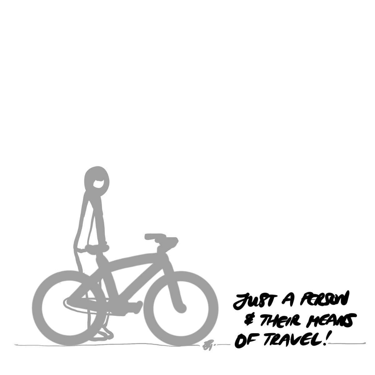 velo_kiwi73's tweet photo. Just a person, a person and a two wheeled transportation method! #notstuckintraffic #father #mother #child #cousing #coworker #parent https://t.co/ADRHv1DoO5
