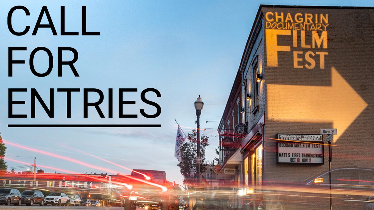 ChagrinFilmFest's tweet photo. Attention filmmakers! 2021 film submissions are now OPEN! Team CDFF is hard at work to make the 12th annual Festival even better than the last. Be a part of the excitement and enter your film here: https://t.co/CvDv1MmLkC
#Documentary #filmfestivals https://t.co/48je52uDNy