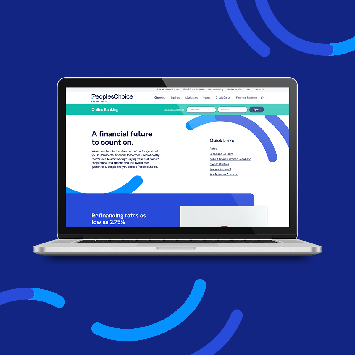 Psssst, have you seen the new look?! 😃

We're thrilled to introduce the new and improved PeoplesChoice! Our website is better than ever before and our brand now reflects the modern, hopeful spirit of our members. ow.ly/Voyx50Cmd4t