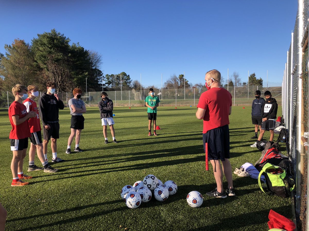 First team to practice on the Falcon Sports Spot <a href="/fauquierhs/">fauquierhsnews</a> <a href="/FauquierSoccer/">Fauquier Boys' Soccer</a>