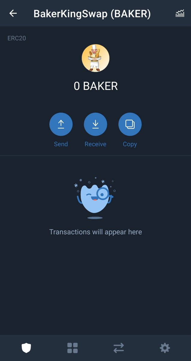 _AlexDigital's tweet photo. @bakery_swap @BakeForce #BSC PLEASE BE CAREFUL. There's a FAKE ERC20 token called BAKER KING SWAP. I attached a screenshot of it.  This is not the real $BAKE token. Real $BAKE is BEP20 https://t.co/1Jjqvrzl9D