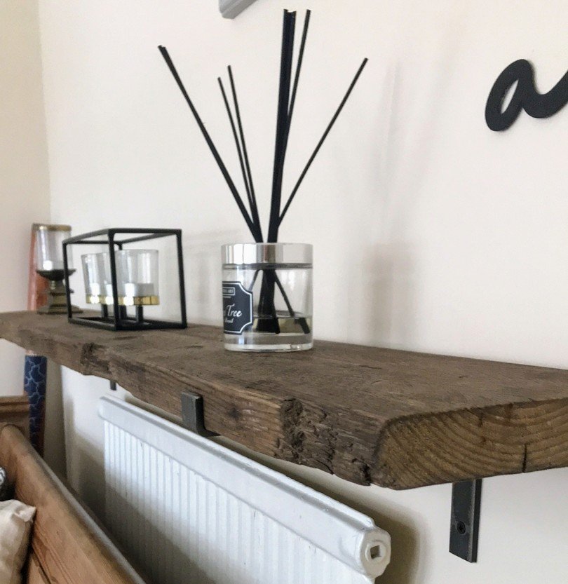 Reclaimed wood shelves from £34.99 😊 DM for custom sizes 📬