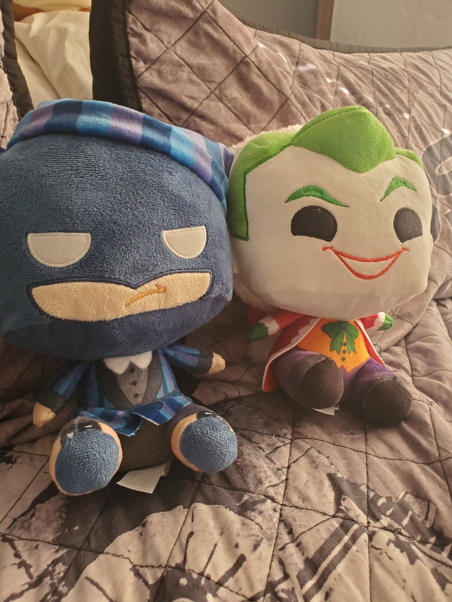 QUANXIS1MP's tweet photo. I got my plushies :3 
#batjokes https://t.co/PR0zFzf2yY