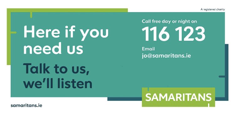 Galwaysamaritan's tweet photo. Very grateful to see that @rickoshea is supporting @SamaritansIRL in this yearโs Rick OโShea Book Club Xmas Appeal @ROSBookClub ๐๐ค๐Our Galway volunteers are here to listen if you need us. Freephone 116123 at any time of day or night #youtalk #welisten #samaitans #mentalhealth https://t.co/z1zJ16vFGw