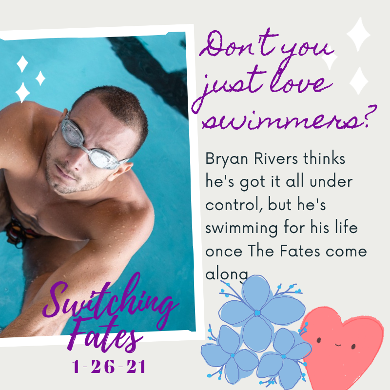 stacieramey's tweet photo. Read #SwitchingFates to find out if Bryan can beat The Fates at their own game. ing 1-26-21. ComMan vs supernatural forces= #urbanfantasy #boyfriend #swimmer #swimmingforyourlife #TheFates #supernatural #amwriting #writer #books #bookboyfriend https://t.co/N0L3FyQKsf