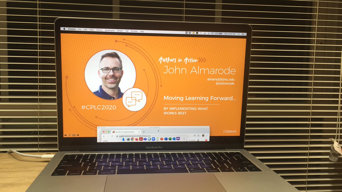 jtalmarode's tweet image. Ready to talk about implementing what works best in teaching and learning! #CPLC2020 @CorwinAU @CorwinPress