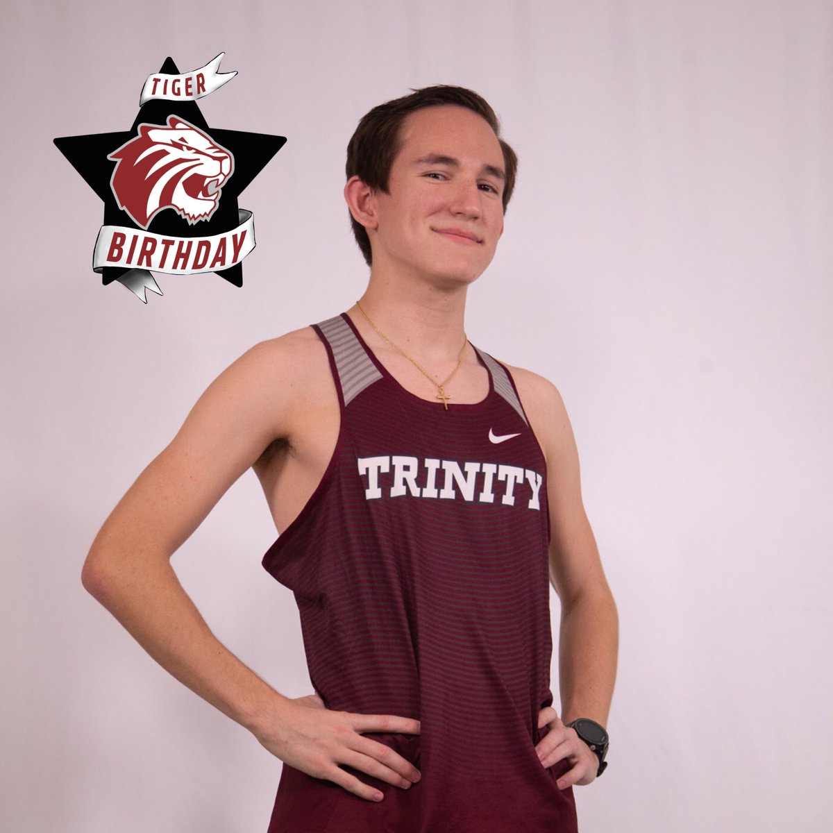 trinityxctf's tweet image. Happy Birthday to sophomore Craig! He can make tiger stripes look good, he has some clever jokes, and he is a very welcoming teammate! The #TeamThoughts for Craig show that the team sees his silly side, his kind heart, and his ability to appreciate his friends.  #TUXCTF