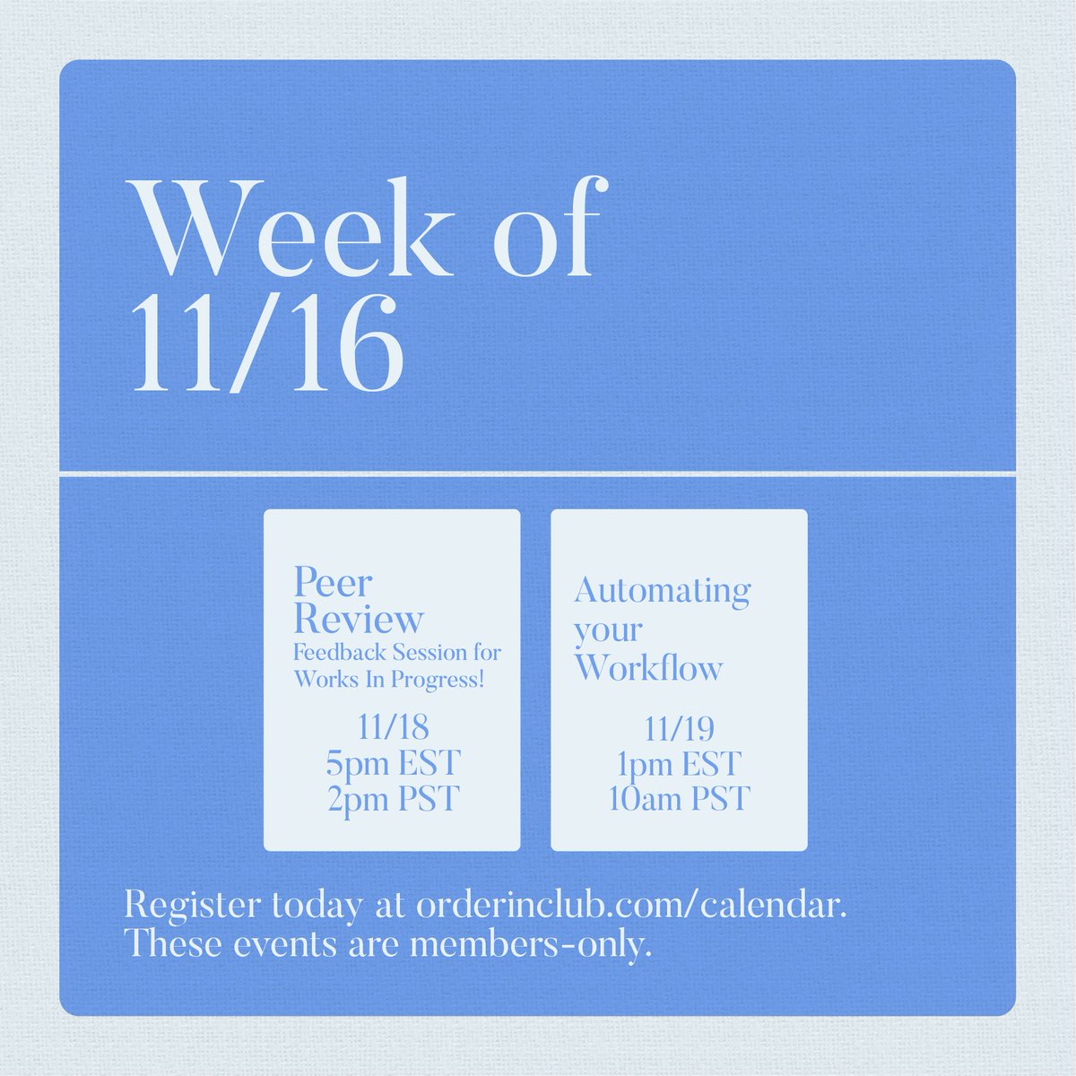 Order In tweet media