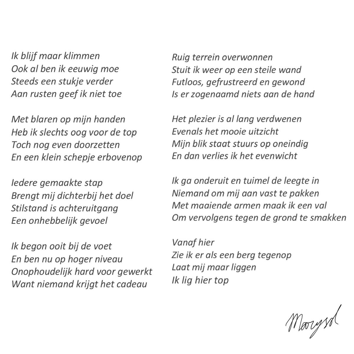 MarysolHoog's tweet photo. Ik lig hier top...
#weekvandewerkstress 
#weekvandewerkstress2020 
• 
• 
#liefdevoorletters #woordkunst #schrijfselsvanuitdeziel #versje #rijmpje #schrijvenvanuithethart #gedicht #schrijfsels #schrijven  #versjes #poezie #gedichten #dichter #schrijver #gedichtjes #kunst https://t.co/GV3CUgiXhD