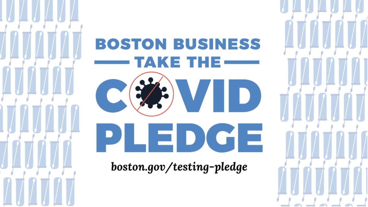 Boston’s #COVID19 positivity rate is increasing. The public health data is clear: we need more Bostonians to #GetTheTestBoston and #stopthespread in our community. Employers- take the pledge and help your employees to get tested regularly with paid time off to do so.