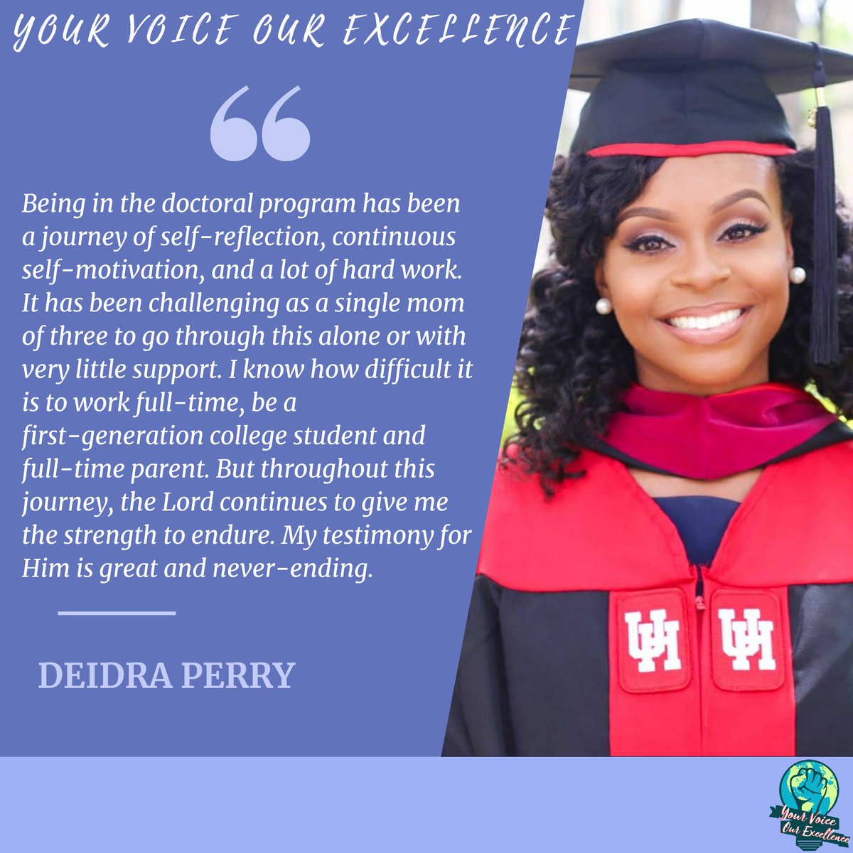 byndexcellence's tweet photo. This week we are highlighting  Deidra Perry a resilient individual who has experienced it all from navigating higher  education with three children to having a daughter survive a school shooting.

To learn more about Deidra click here: https://t.co/xNHDO69oLU https://t.co/Zipy1aFI1W