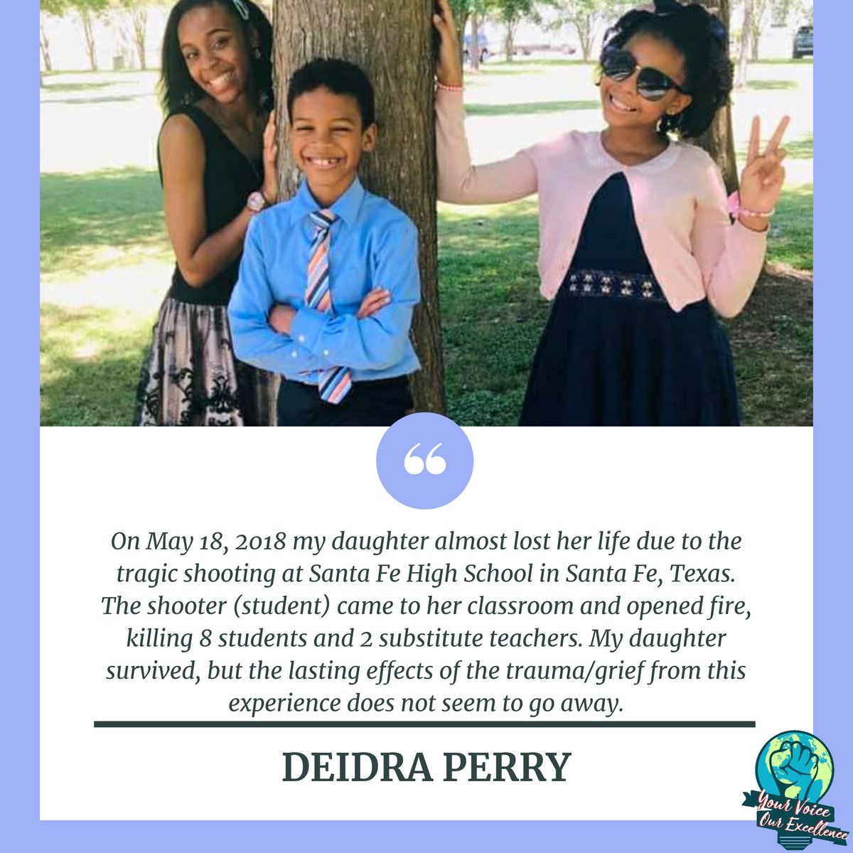 byndexcellence's tweet photo. This week we are highlighting  Deidra Perry a resilient individual who has experienced it all from navigating higher  education with three children to having a daughter survive a school shooting.

To learn more about Deidra click here: https://t.co/xNHDO69oLU https://t.co/Zipy1aFI1W