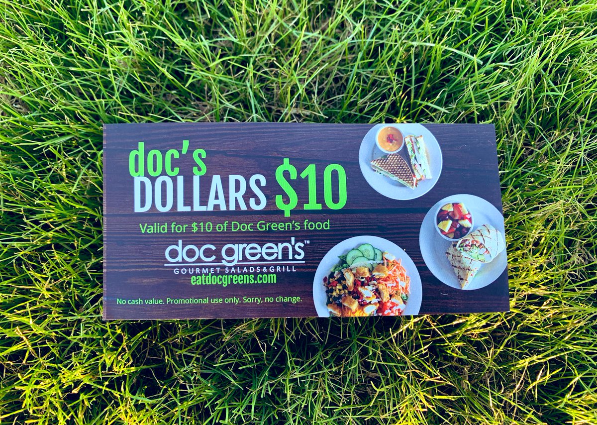 First person to tweet a picture of their healthy dinner to <a href="/GoShockersWell/">Shocker Health & Wellness</a> will win this $10 gift card to <a href="/DocGreensWich/">DocGreens Wichita</a>
