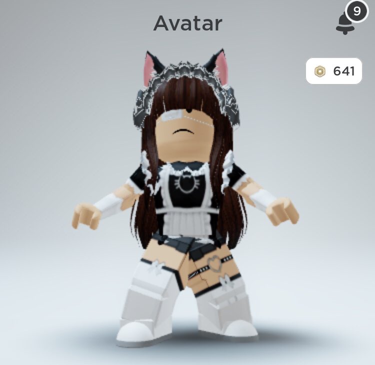 roblox guest maid with cat ears