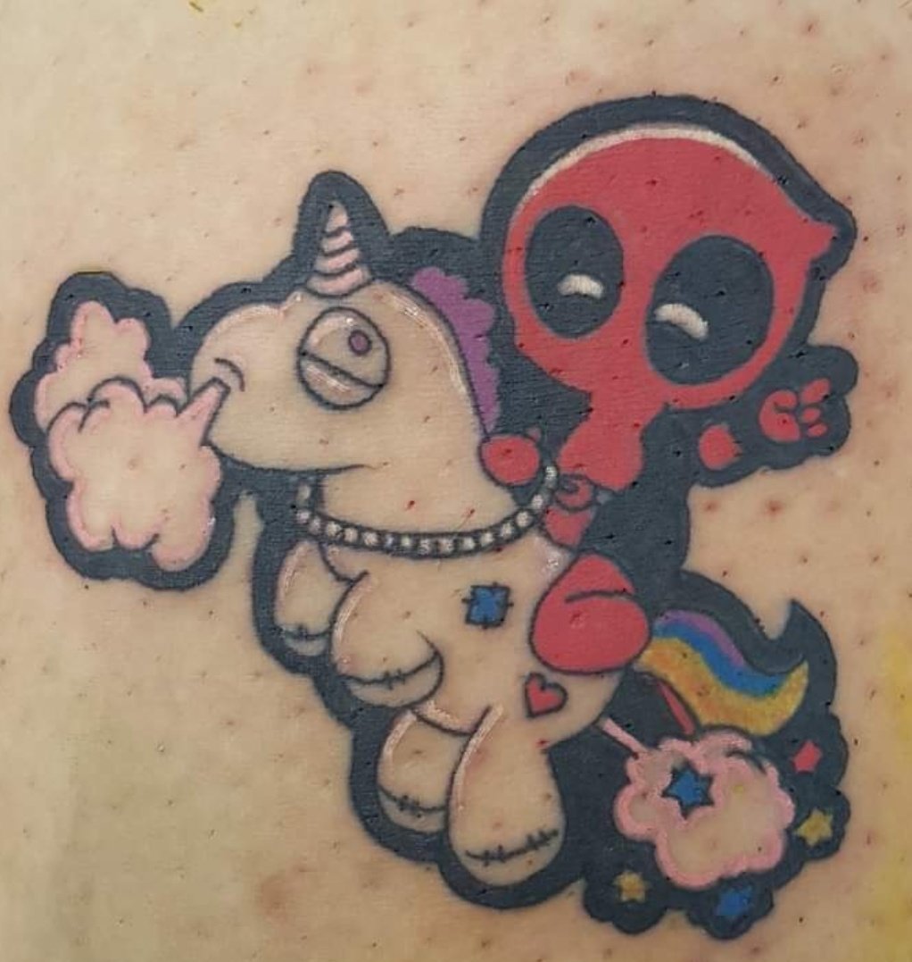 Patient62482's tweet image. Slowly becoming my fav tattoo. 😂😂  #BetterPic