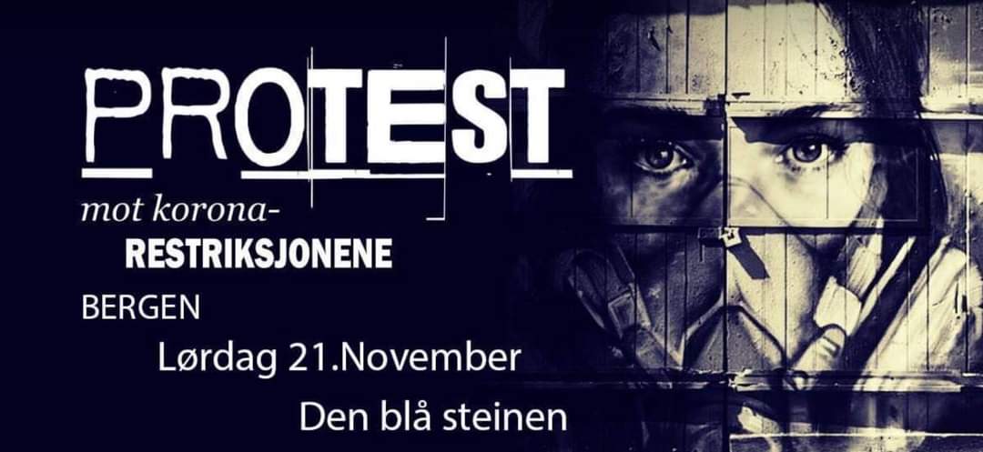 heterodoksno's tweet image. Lørdag kl 14 er det protest mot myndighetenes håndtering av pandemien ved Den Blå Steinen i Bergen. Møt opp og spre ordet! Diktaturet slutter ikke før vi gjør motstand og protesterer.. Kom igjen folkens..