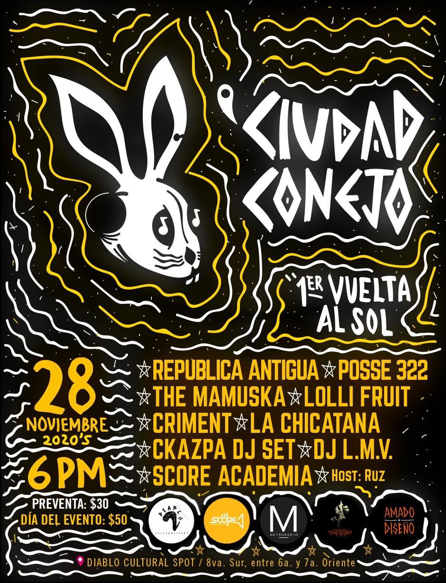 Hey pandilla nos vemos el 28 de noviembre #Tuxtla #Ska