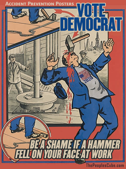 ThePeoplesCube's tweet photo. Accident Prevention for Trump Supporters: don't say we didn't warn you.
https://t.co/u6h01LeQYi https://t.co/SsSudBG8WL