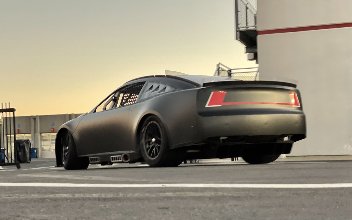 Rear view from ground level.