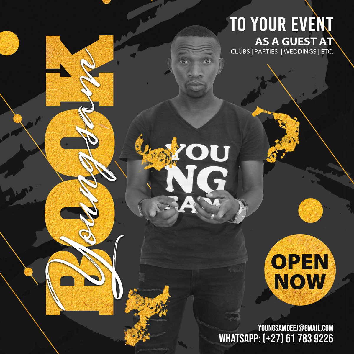 Youngsam____'s tweet image. Let Us Cater For Your Flyer Poster, Bookings Poster, Logo etc. Whatsapp Us On 0617839226 #forthedjs 💖🏌