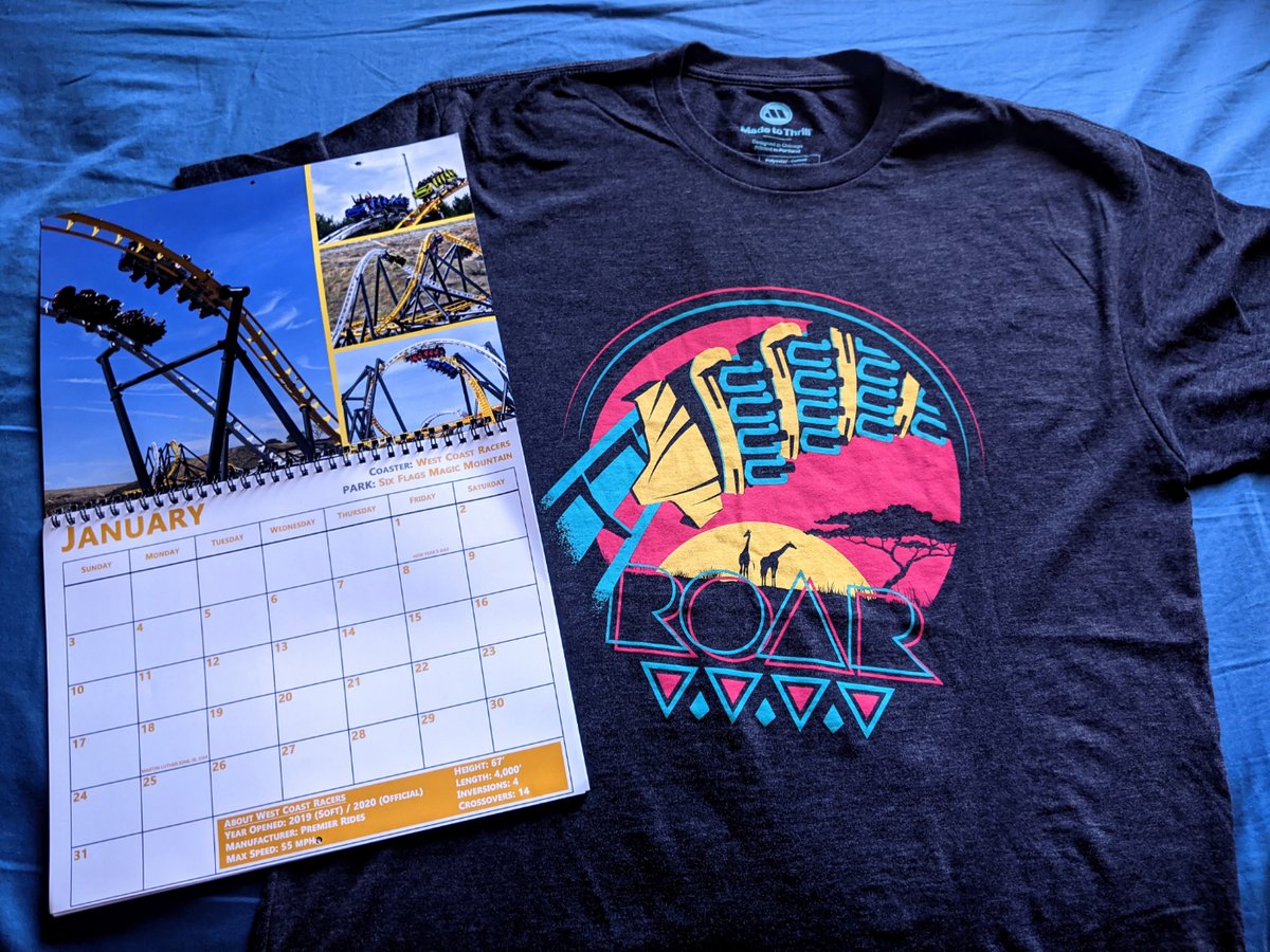 ImNotLeon's tweet photo. Always nice to get roller coaster merch in the mail. Even better when there's two deliveries in one day! Thanks @Coaster101 and @madetothrill https://t.co/X5Fyd7PBGb